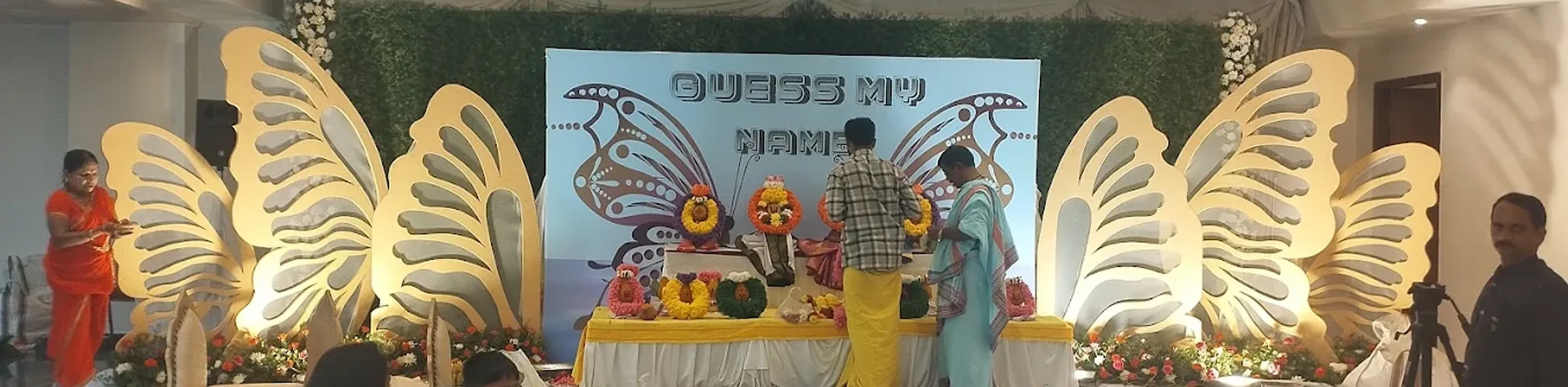 A naming ceremony underway on the main stage